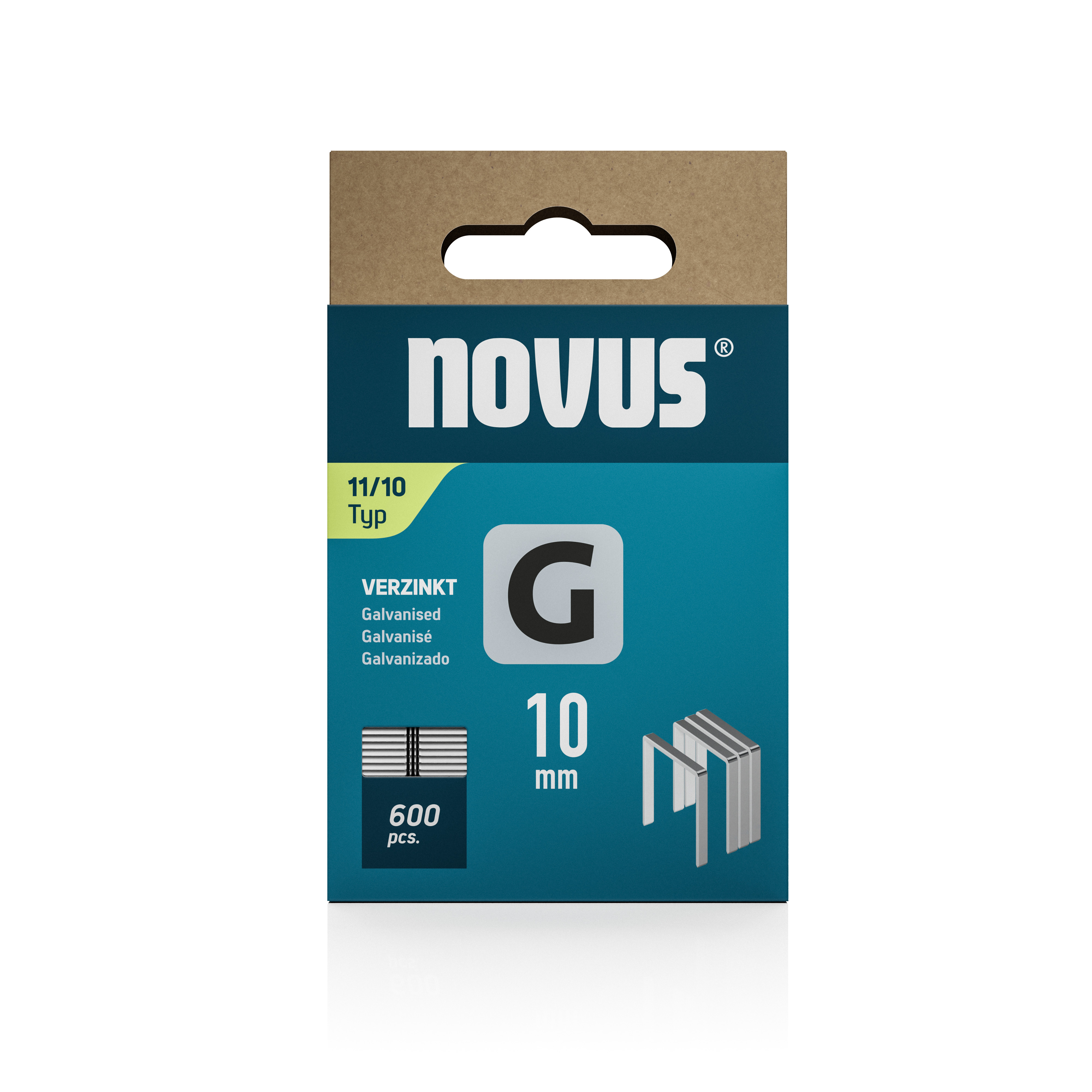 Novus Vlakdraad nieten G 11/10mm | 600 stuks - 042-0386 - 042-0797