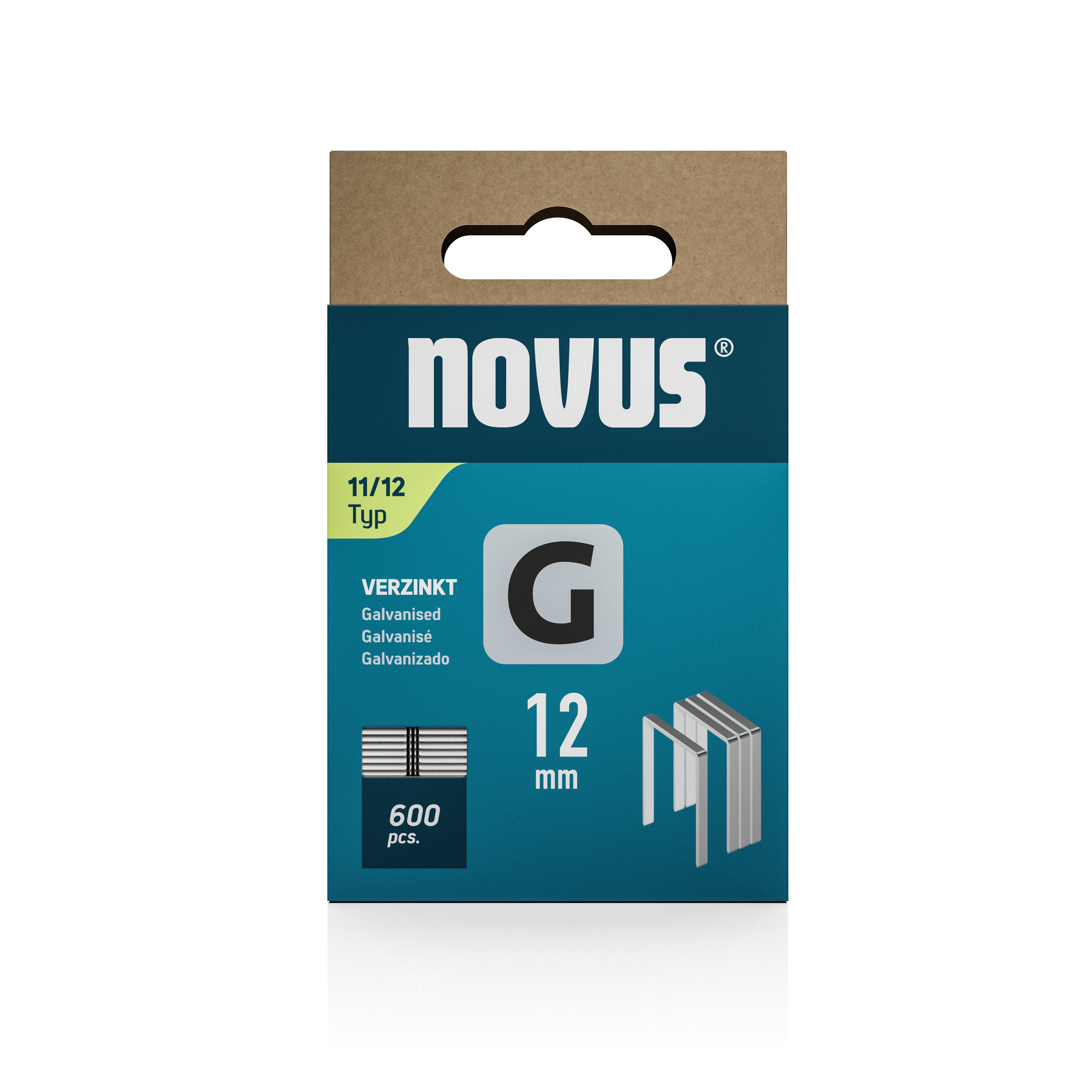 Novus Vlakdraad nieten G 11/12mm | 600 stuks - 042-0387 - 042-0798