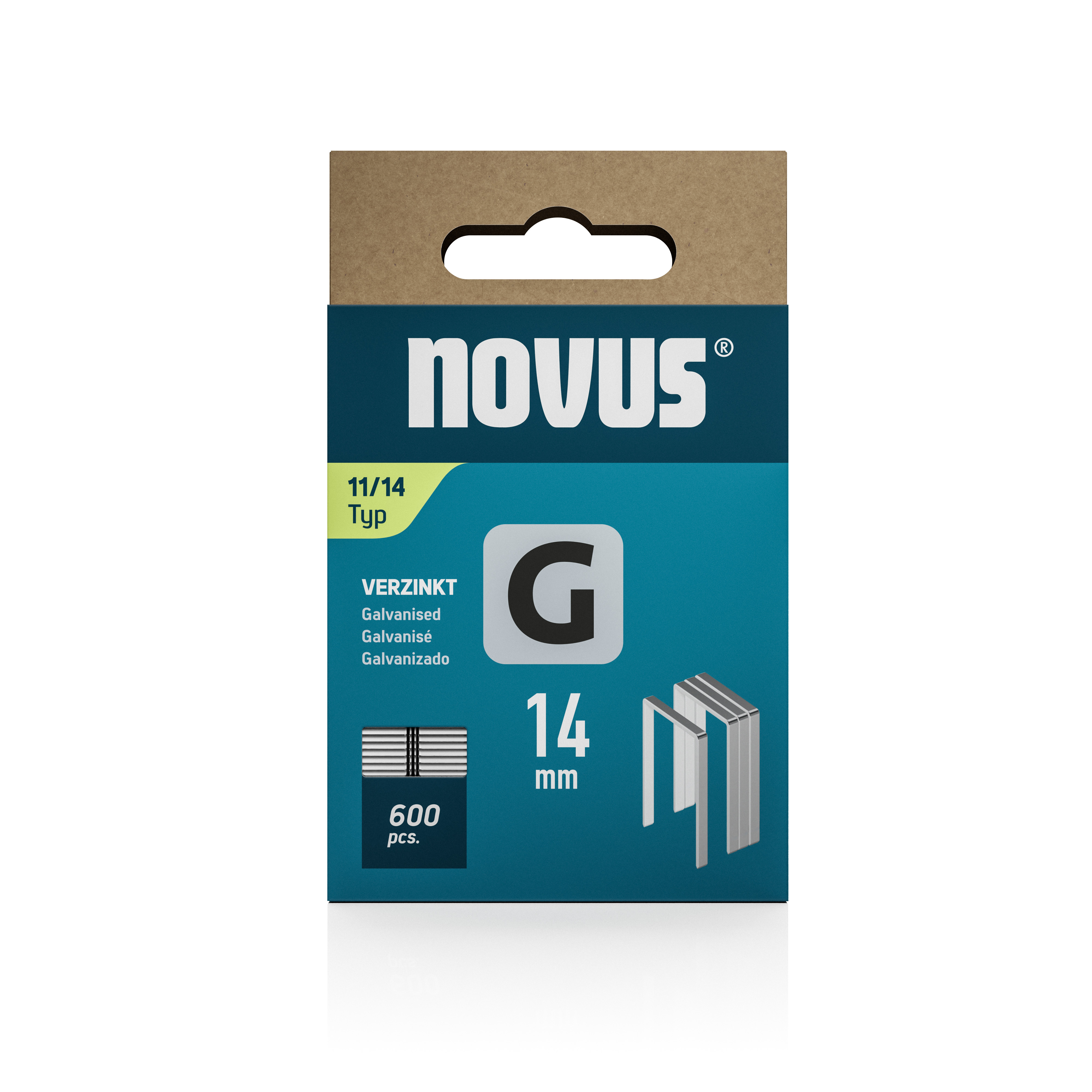 Novus Vlakdraad nieten G 11/14mm | 600 stuks - 042-0388 - 042-0799