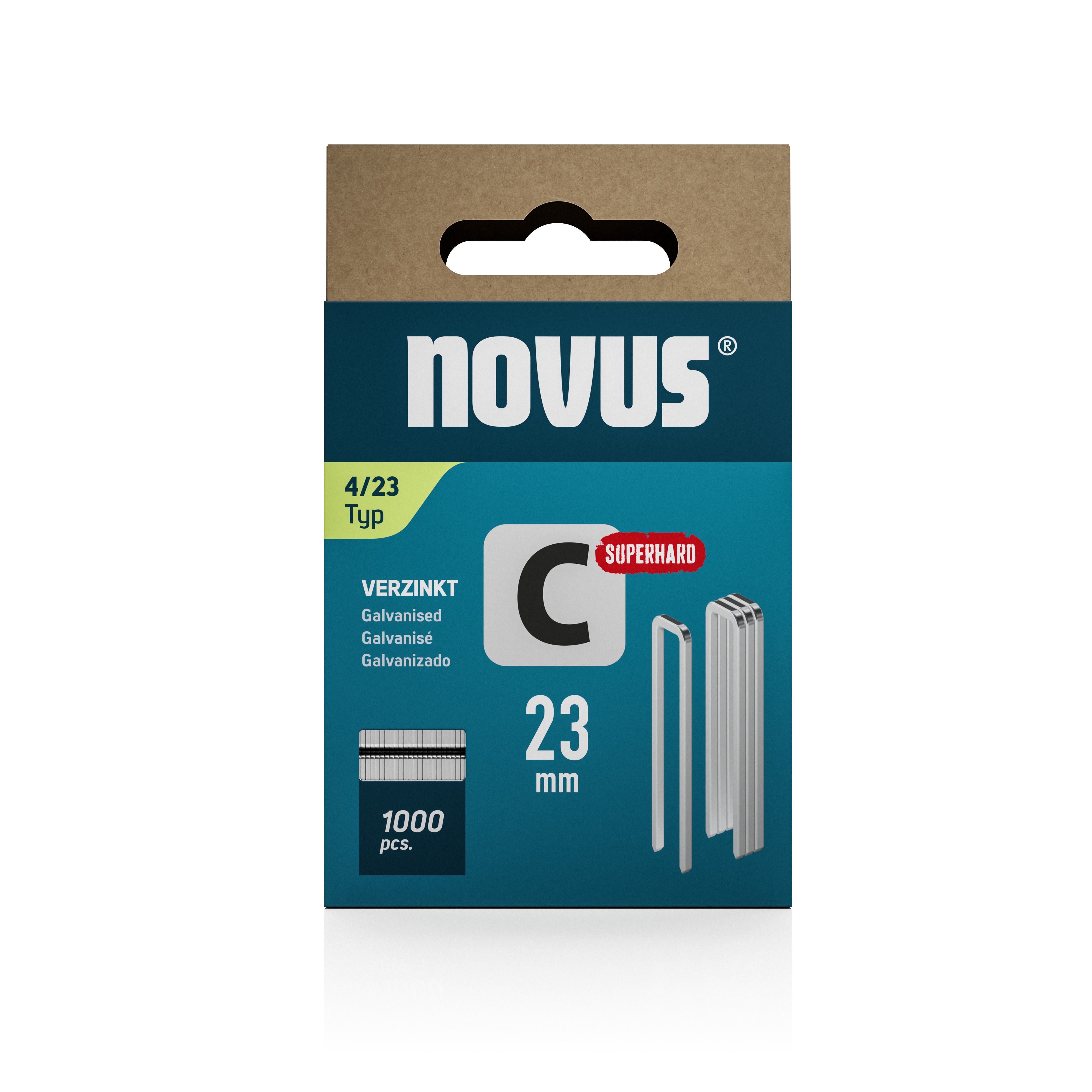 Novus Smalrug nieten C 4/23 | 1000 stuks - 042-0392 042-0803