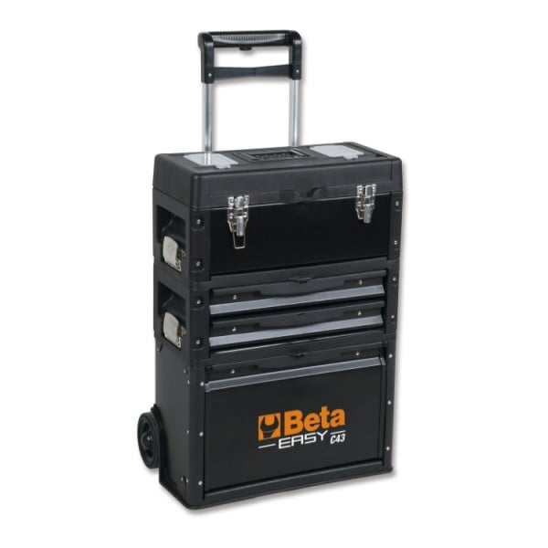 Beta C43 Trolley | 3 Afneembare modules | Zwart | 043006003