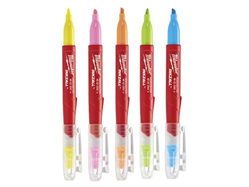 Milwaukee Accessoires INKZALL Markers Flou Gekleurd - 5pc. - 48223206