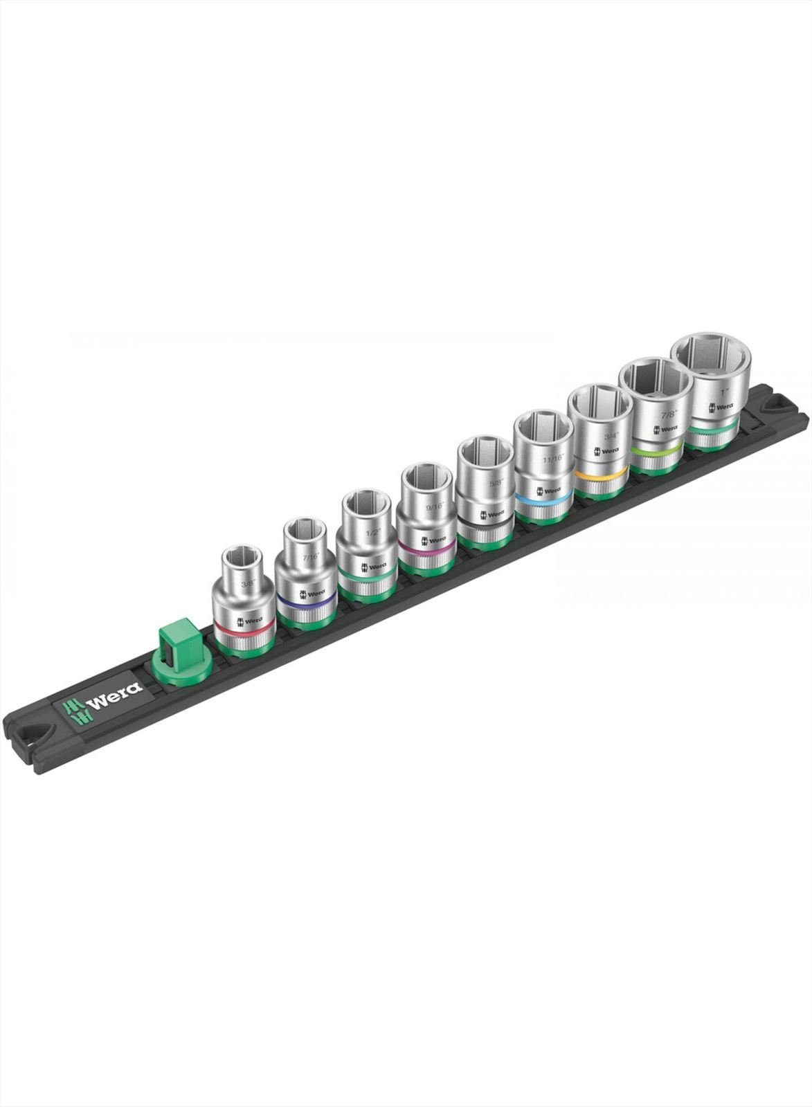 Wera Dop-magneetstrip C Imperial 1 Zyklop doppenset | 1/2"-aandrijving | INCH | 9-delig - 05005480001