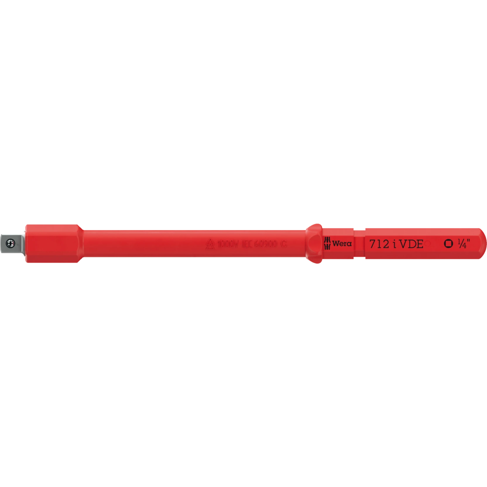 Wera Kraftform Kompakt A VDE 712 i adapterkling | geïsoleerd | voor 1/4" doppen | 1/4" x 154 mm - 05006642001