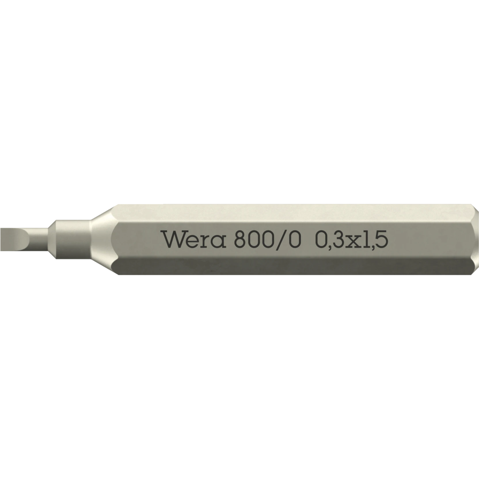 Wera 800/0 Micro bits voor sleufschroeven | 0.40 x 2.5 x 30 mm - 05058101001