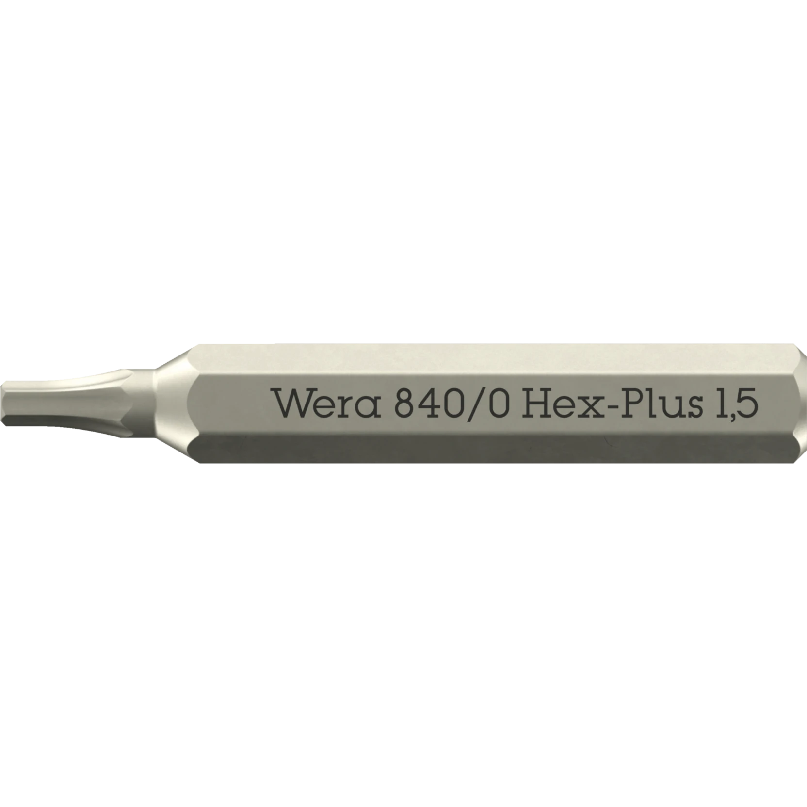 Wera 840/0 Micro bits Hex-Plus voor binnenzeskant-schroeven | 0.9 x 30 mm - 05058108001