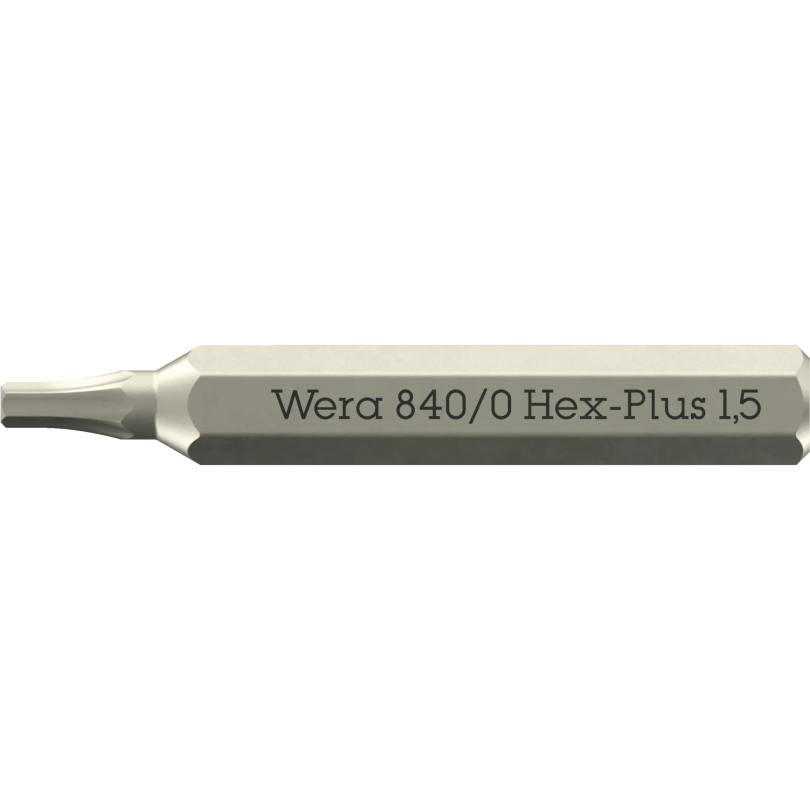 Wera 840/0 Micro bits Hex-Plus voor binnenzeskant-schroeven | 2.5 x 30 mm - 05058112001