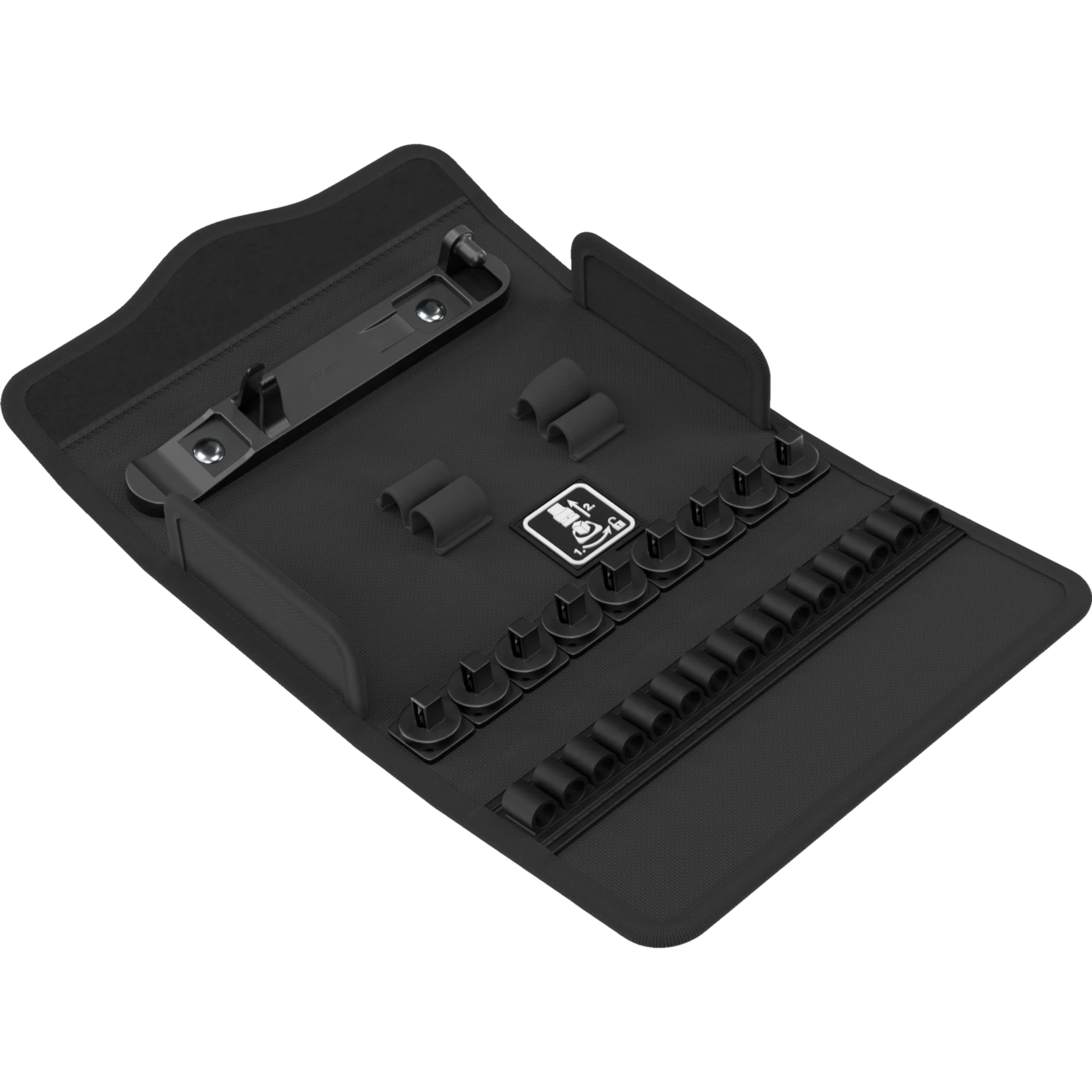 Wera 9588 Stoffen box Zyklop Comfort 1/4" | leeg | 180 x 95 x 33 mm - 05136052001