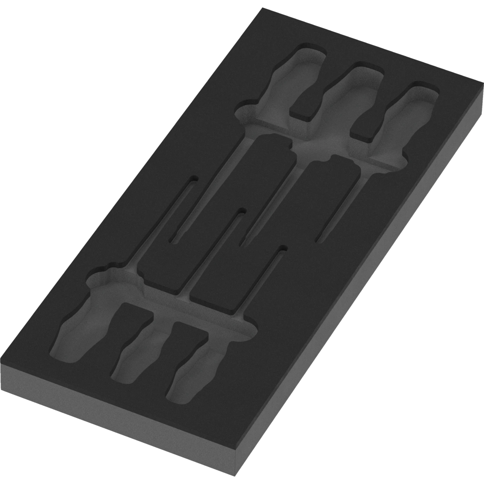 Wera 98110 Schuimrubberen inzetstuk Kraftform Serie 100 VDE set 1 | zonder gereedschap | 172 x 30 x 392 mm - 05137133001