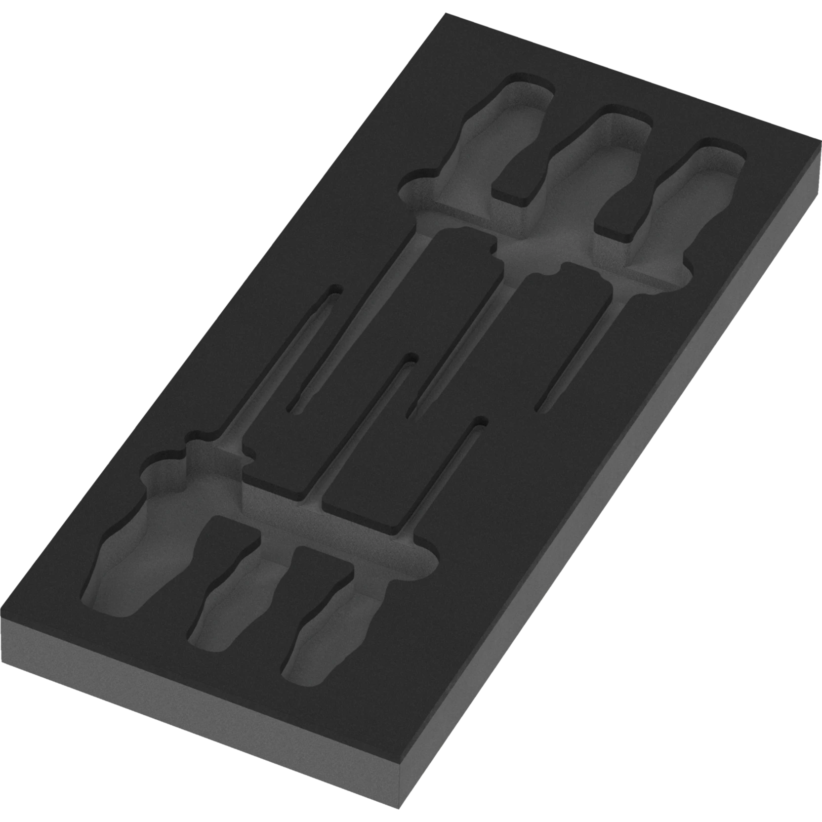 Wera 98111 Schuimrubberen inzetstuk Kraftform Serie 100 VDE set 2 | zonder gereedschap | 172 x 30 x 392 mm - 05137134001