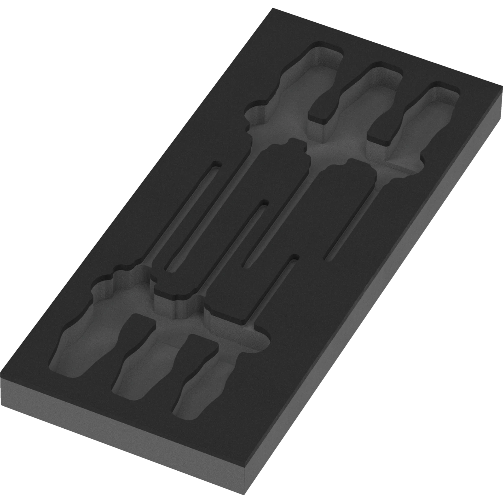 Wera 98112 Schuimrubberen inzetstuk Kraftform schroefbeitels Serie 900 set 1 | zonder gereedschap | 172 x 30 x 392 mm - 05137170001