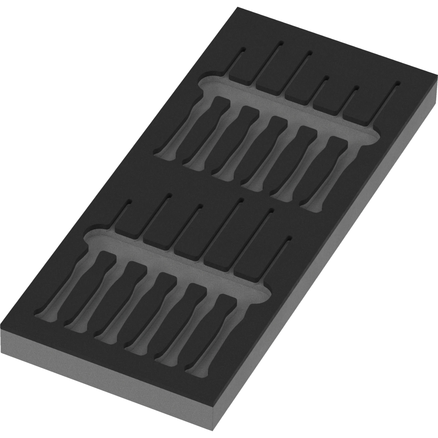 Wera 9816 Schuimrubberen inzetstuk voor schroevendraaiers Kraftform Micro Set 2 | zonder gereedschap | 172 x 30 x 392 mm - 05137318001