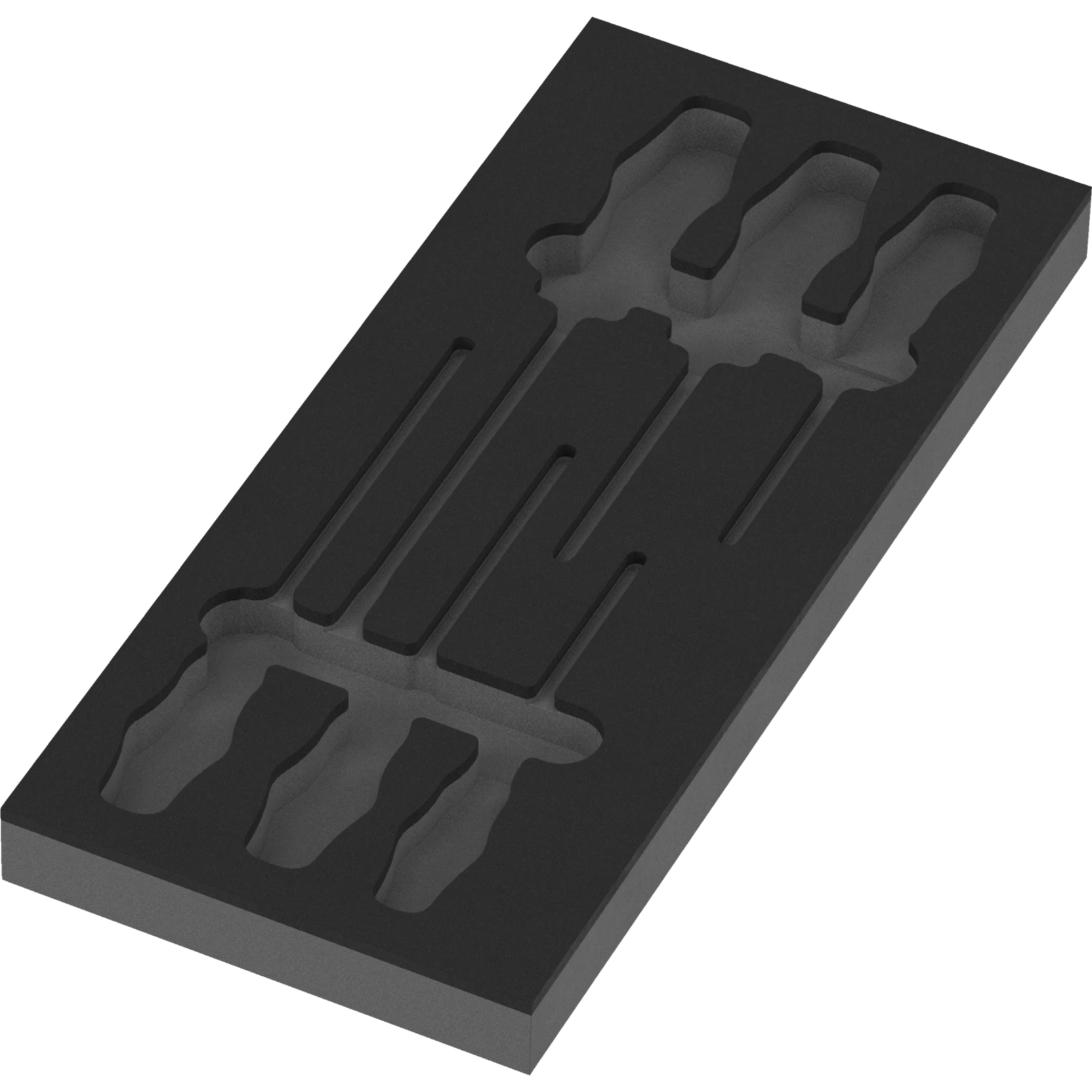 Wera 9817 Schuimrubberen inzetstuk voor schroevendraaiers Kraftform serie 300 set 1 | zonder gereedschap | 172 x 30 x 392 mm - 05137327001