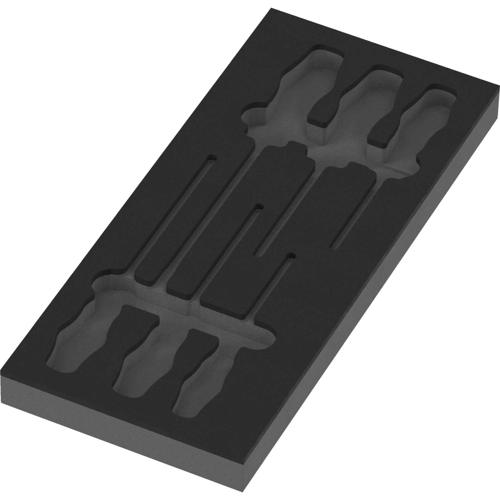 Wera 9818 Schuimrubberen inzetstuk voor schroevendraaiers Kraftform serie 300 set 2 | zonder gereedschap | 172 x 30 x 392 mm - 05137328001