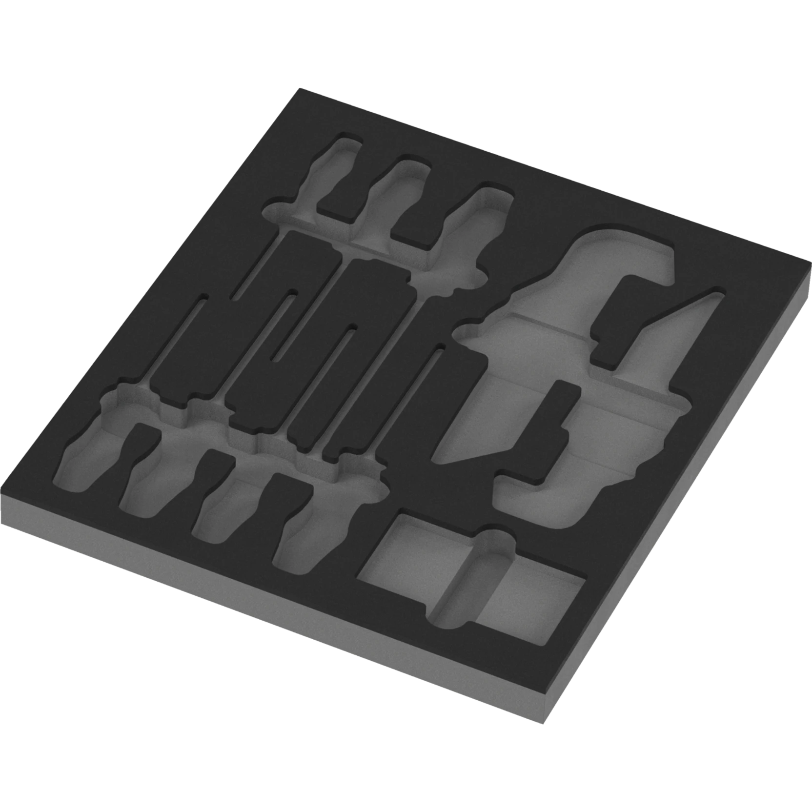 Wera 9860 Schuimrubberen inzetstuk voor Stainless Set 1 | zonder gereedschap | 344 x 30 x 392 mm - 05137360001