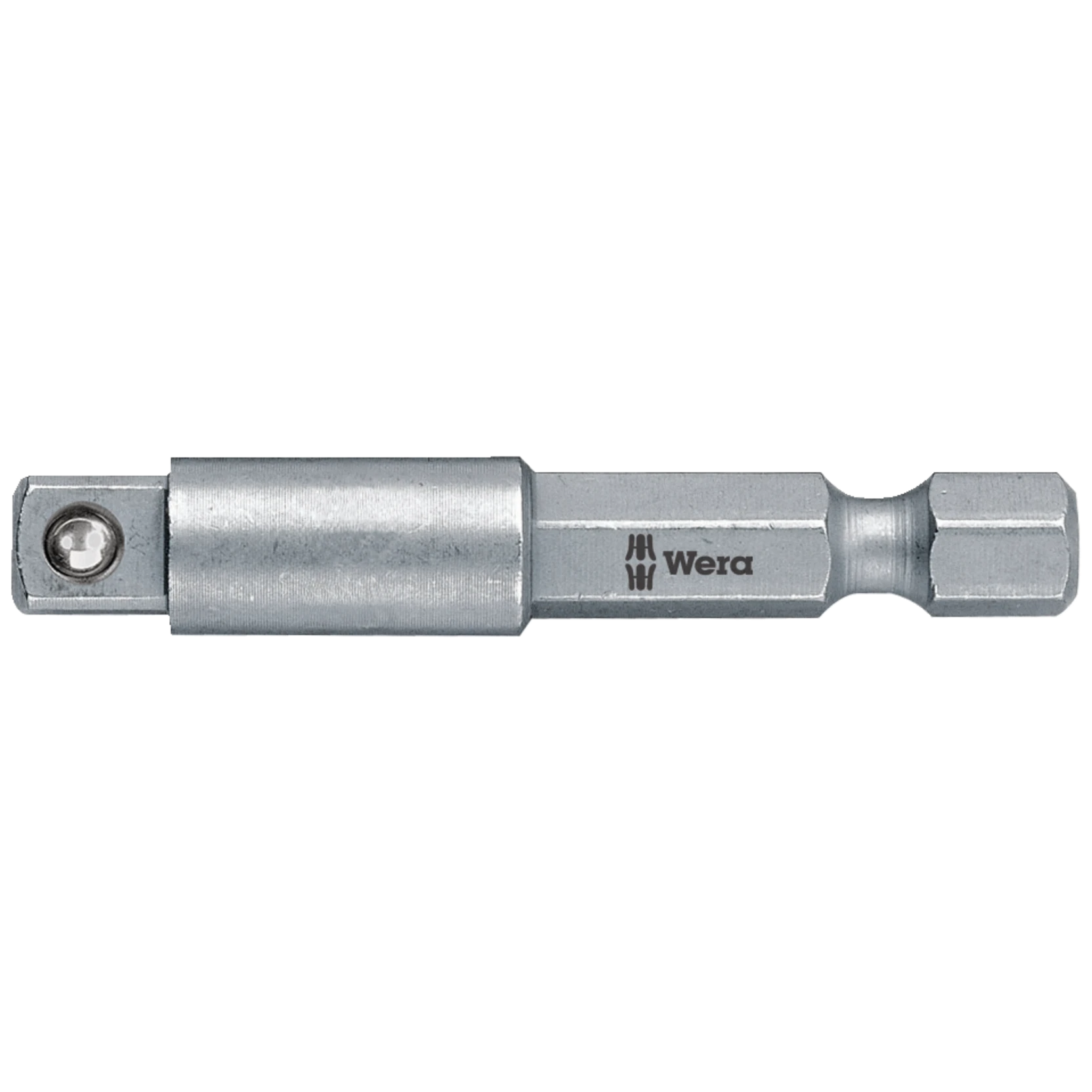 Wera 870/4 Adapter voor handbediende opzetstukken of doppen | 1/4" x 1/2" x 72 mm - 05138006001