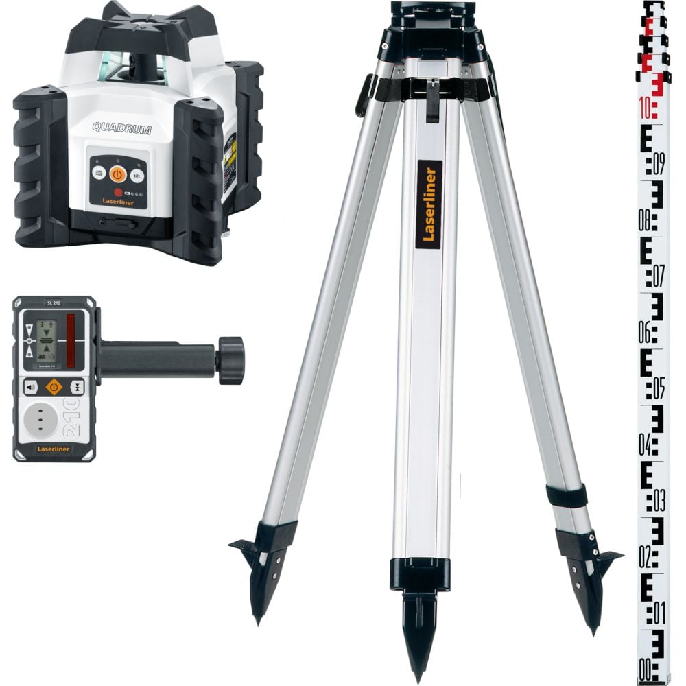 Laserliner Quadrum Compact 210S Set 165cm Rotatielaser 053.510A