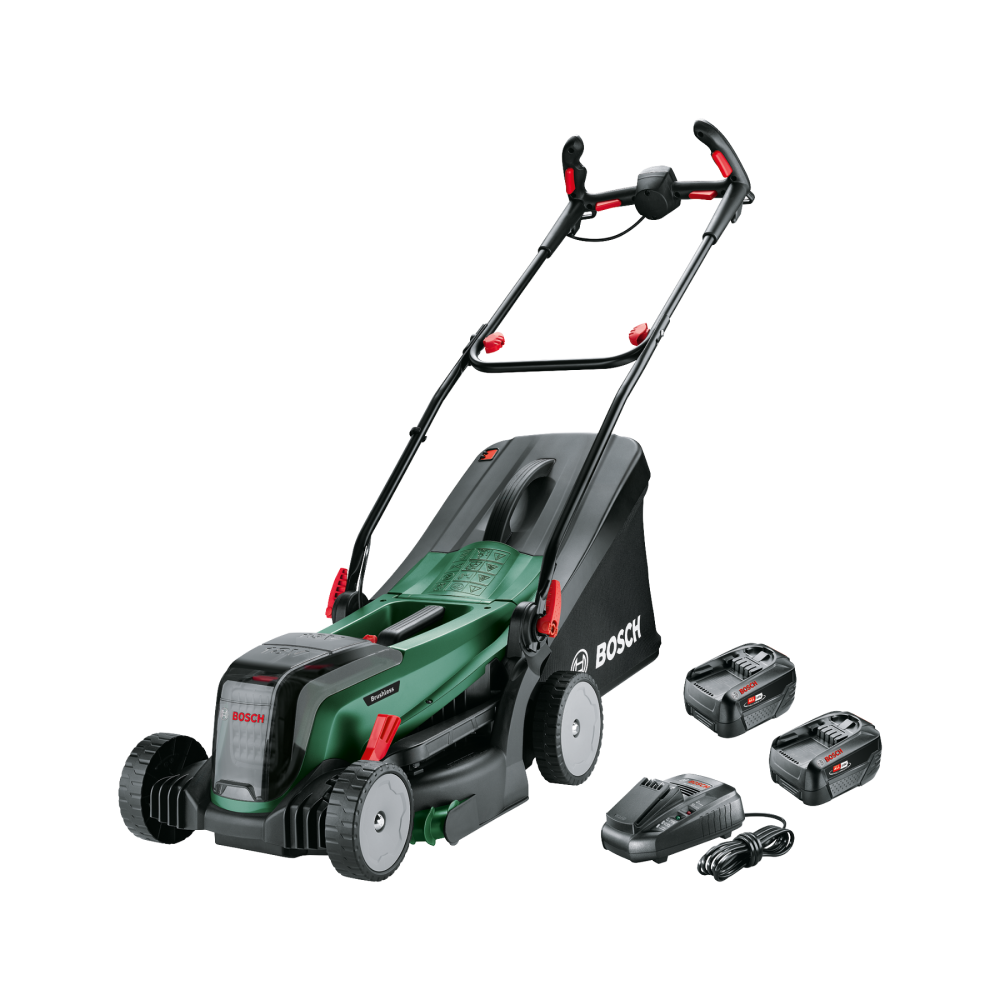 Bosch Groen Accumaaier UniversalRotak | 2x18V-37-550 | 2 x 18 V Li-Ion 4,0 Ah accu's + AL 1830 CV lader - 06008B9E00