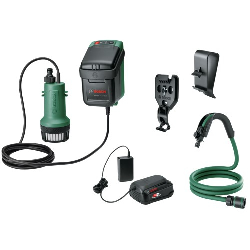 Bosch Groen GardenPump 18V-2000 | Accu Regentonpomp | incl. accu en lader - 06008C4202