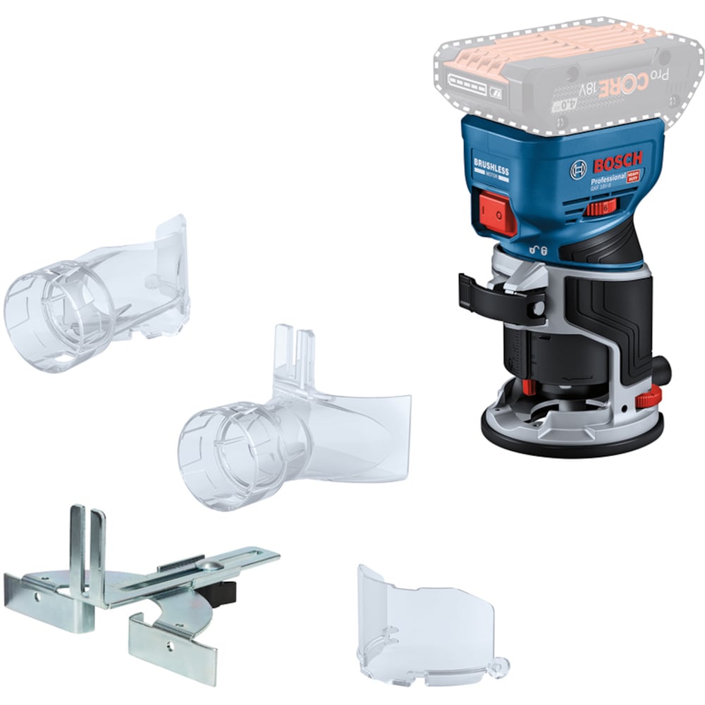Bosch Blauw GKF 18V-8 Accu Kantenfrees | 18V | Zonder accu en lader | In doos - 06016C2000
