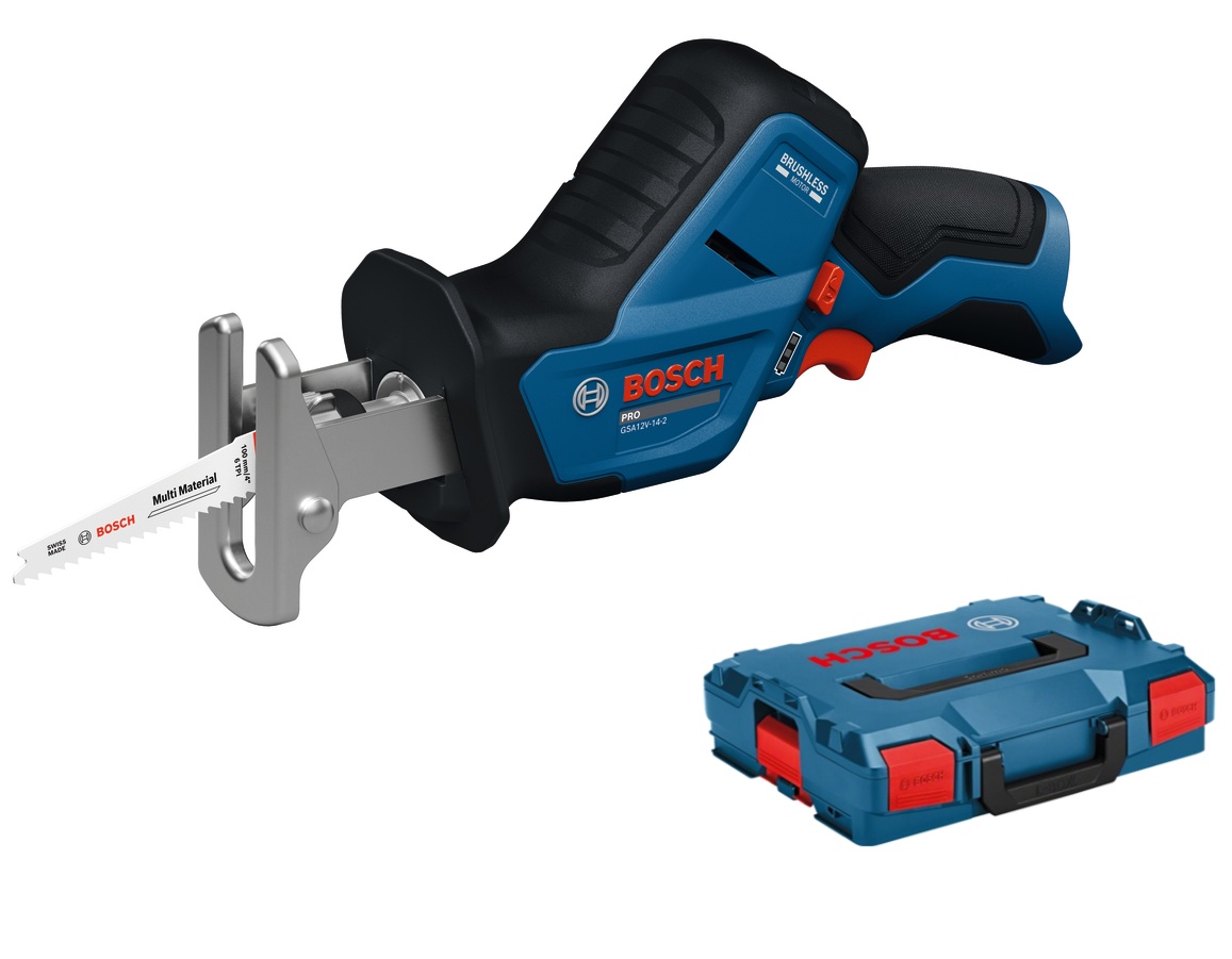 Bosch Blauw GSA 12V-14-2 Accu reciprozaag 12V | Zonder accu en lader | In L-Boxx - 06016D4001