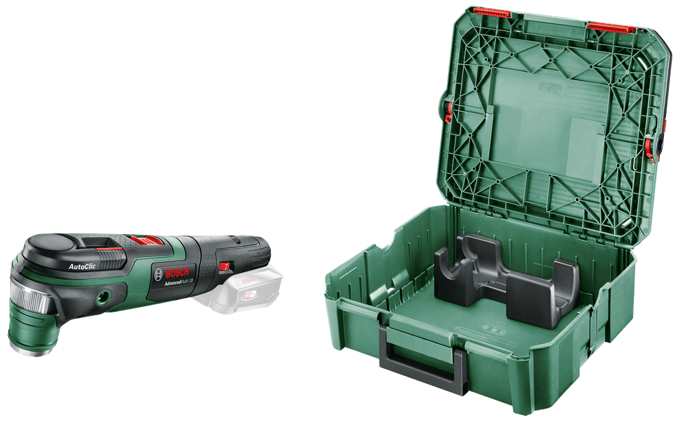 Bosch Groen Advanced Multi 18 + SystemBox Multifunctioneel gereedschap | 18v | Excl. accu en lader - 0603104002