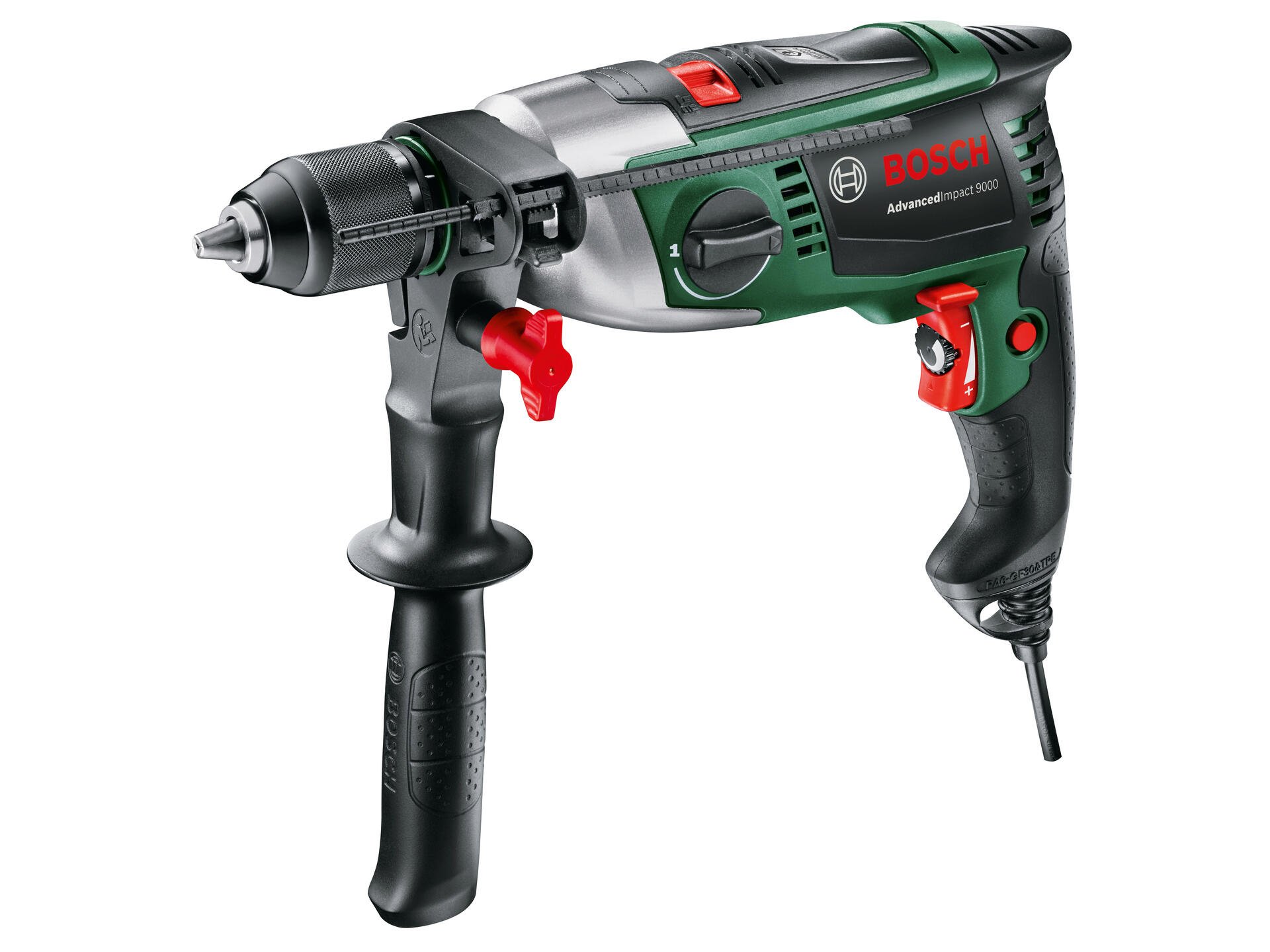Bosch Groen AdvancedImpact 9000 | klopboormachine | 4 accessoires - 0603174002