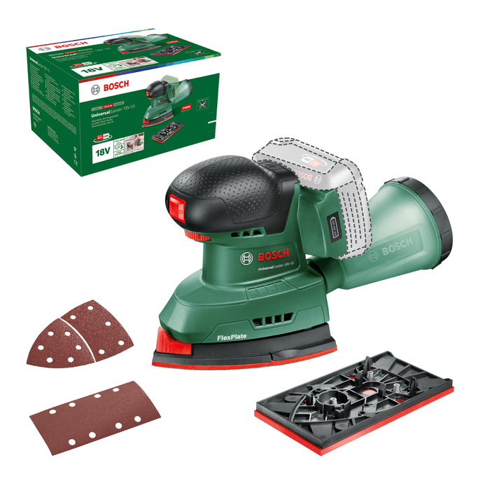 Bosch Home and Garden UniversalSander 18V-10 06033E3100 Excentrische schuurmachine Zonder accu 18 V