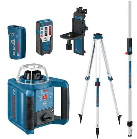 Bosch Blauw GRL 300 HVG SET Rotatielaser | + LR 1 + WM4 + RC1 + BT 300 en GR 240 - 061599404B