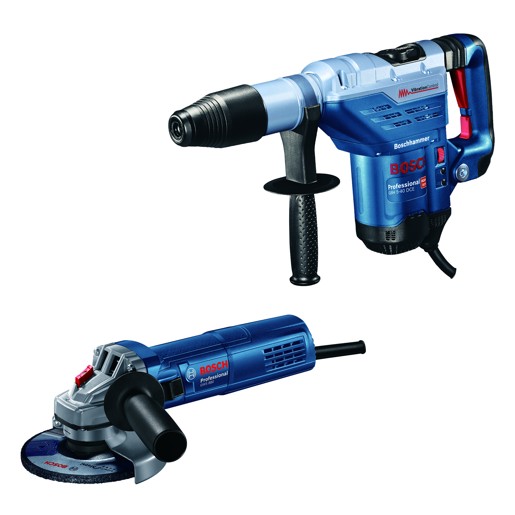 Bosch Blauw GBH5-40DCE + GWS880 Combipack (JK) (GBH5-40DCE, GWS880) - 0615A500BA