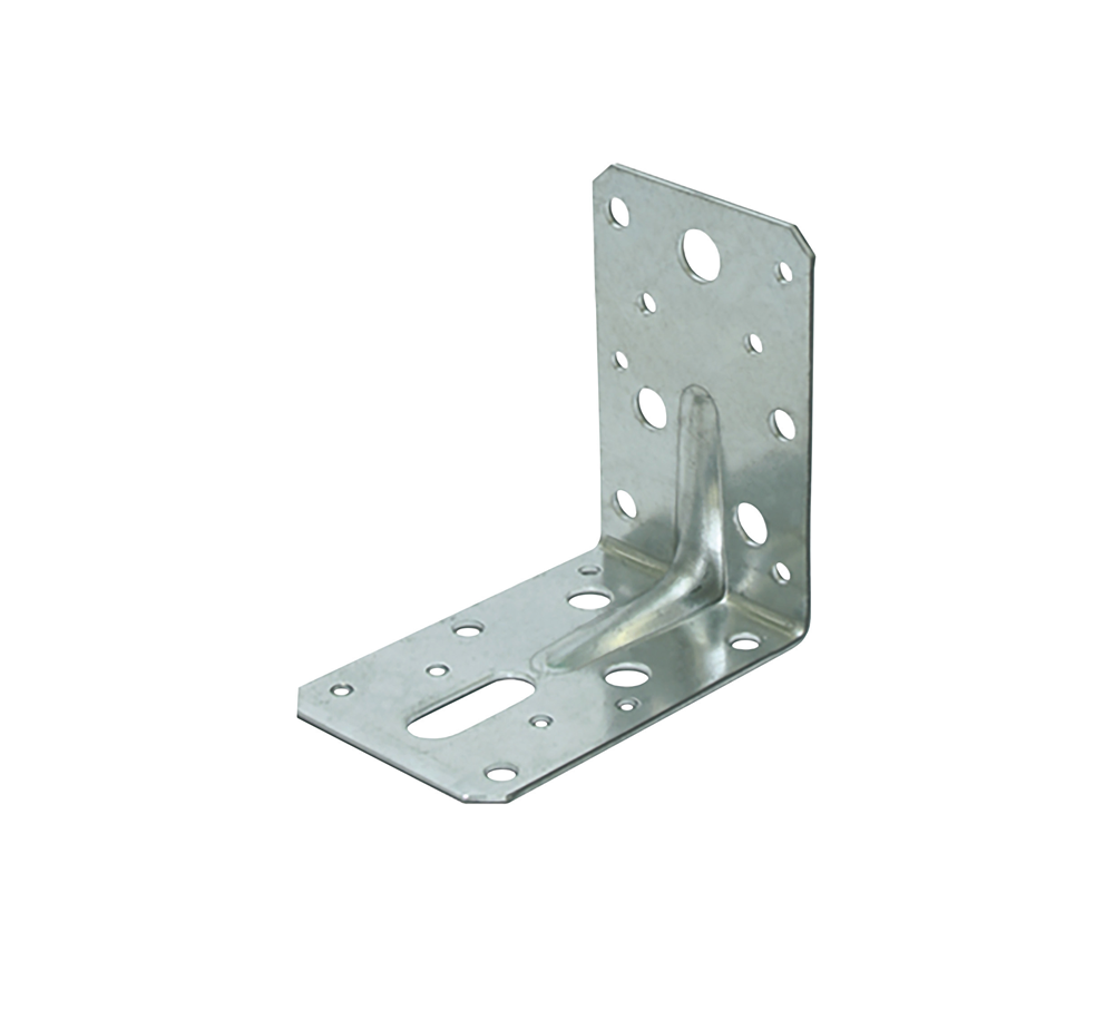 GB hoekanker met ril 90x90 60x2.0 rvs A4 | 100 stuks 07124