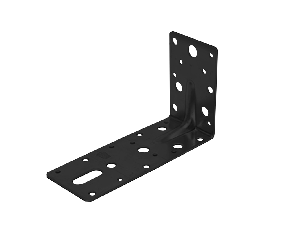 GB hoekanker met ril 90x150 60x2.5 epoxy zwart etiket | 50 stuks 072391