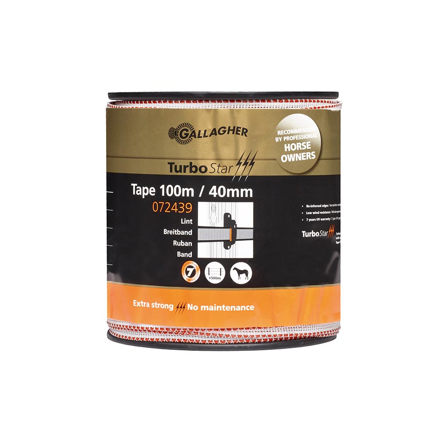 Gallagher TurboStar lint 40mm wit 100m - 072439 072439