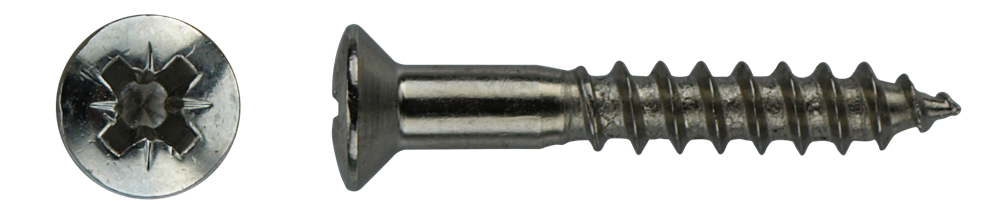 pgb-Europe PGB-FASTENERS | Houtschroef BVK DIN 7995Z Ø 4,50x45 Ms/Ni 007995MN0004500453