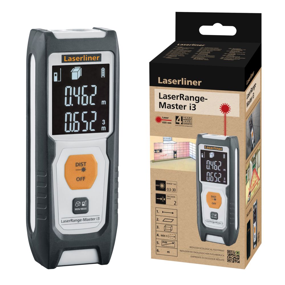 Laserliner LaserRange-Master i3 Laser afstandsmeter 080.830E