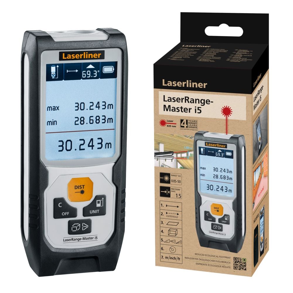 Laserliner LaserRange-Master i5 Laser afstandsmeter 080.835E
