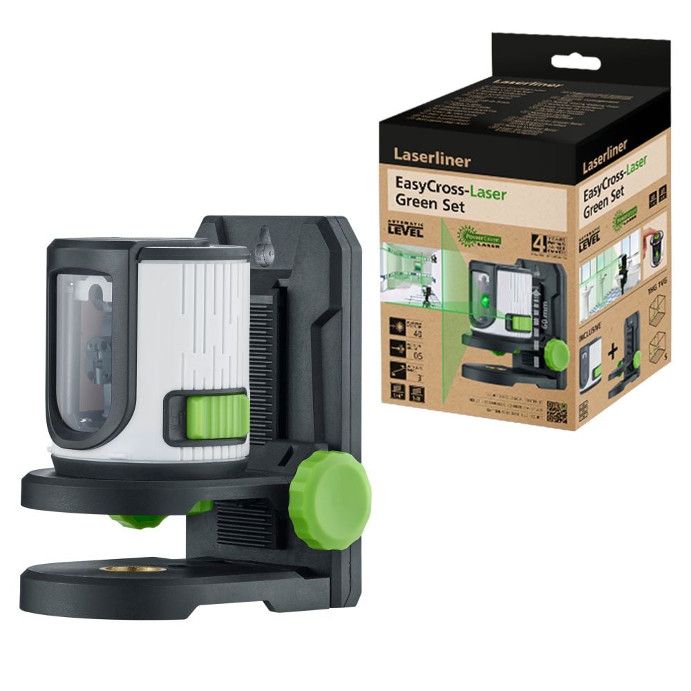Laserliner EasyCross-Laser Groen Set Kruislijnlaser 081.081E