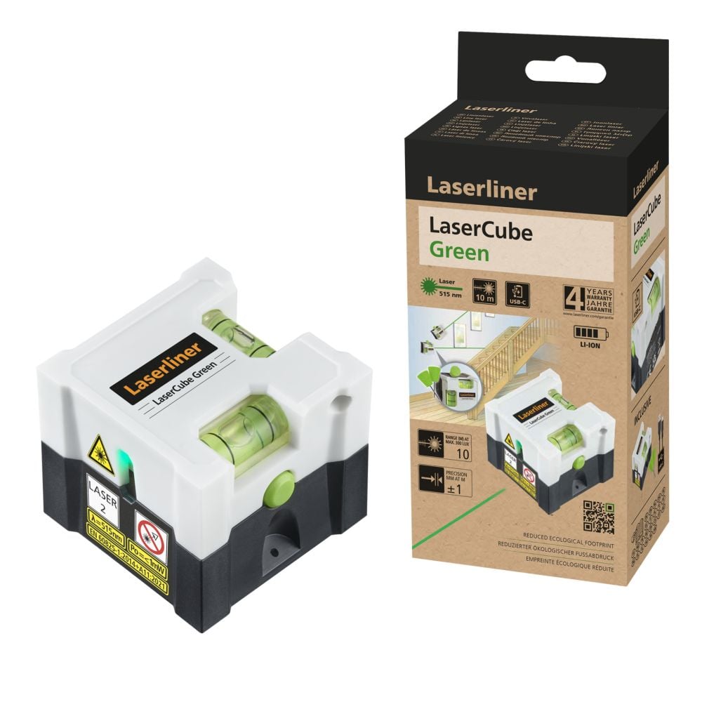 Laserliner Laser Cube Green Lijnlaser - 081.109E