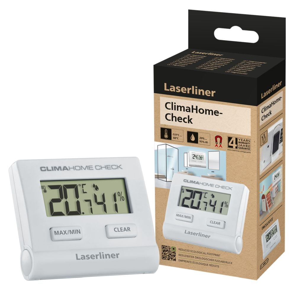 Laserliner ClimaHome-Check Digitale Hygrometer | Wit - 082.028E