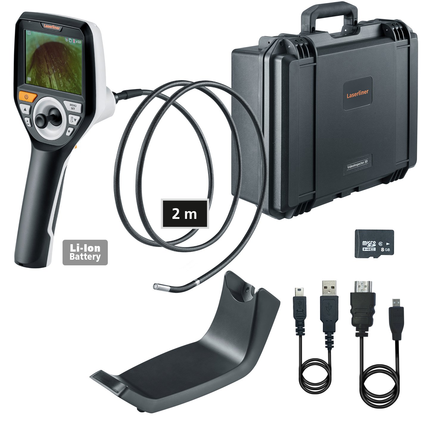 Laserliner VideoInspector 3D 6mm 2m Professioneel video-inspectiesysteem 082.275A