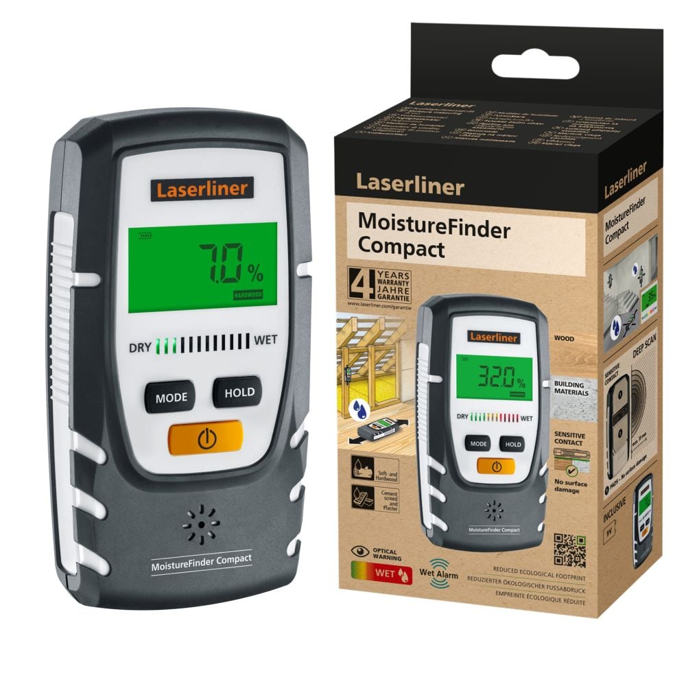 Laserliner MoistureFinder Compact Materiaalvochtmeter - 082.332E