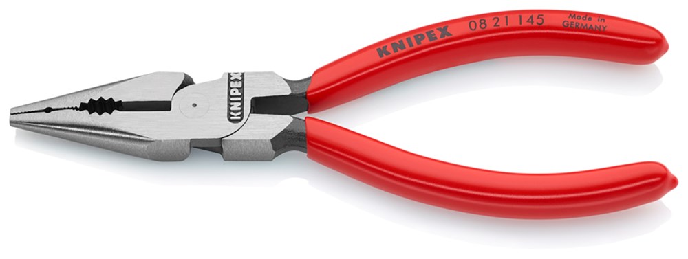 Knipex Kombi-tang spits gepolijst/kunststof 145mm - 0821145 afbeelding