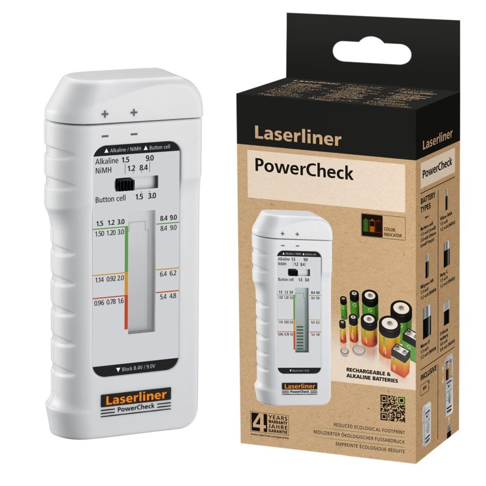 Laserliner PowerCheck Batterijtester - 083.006E