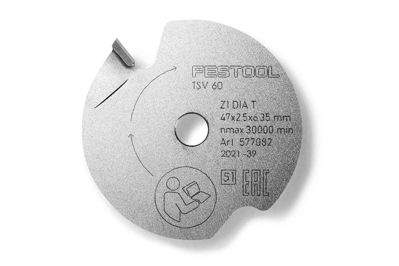 Festool Accessoires Voorritszaagblad DIA 47x2,5x6,35 T1 - 577082