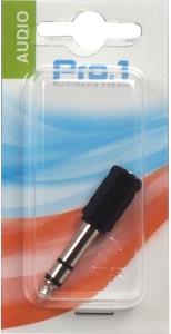 Stereo Audio 6.35mm jack adapter 3.5mm contra