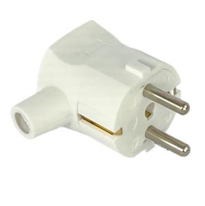 Enzo Randaarde stekker haaks wit met tule MK 6140688