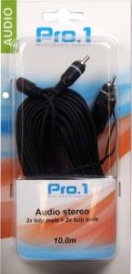 Enzo Pro-1 Audio 2 tulp male -> 2 tulp male 10 meter - 9206100