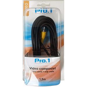 Enzo Pro-1 Tulp male -> tulp male video 1,5 meter composiet 9234000