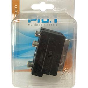Enzo Pro-1 Scart adapter multiblok met schakelaar 9241300
