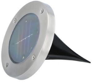 Grondlamp - solar - 4 stuks - 4 LED's - RVS